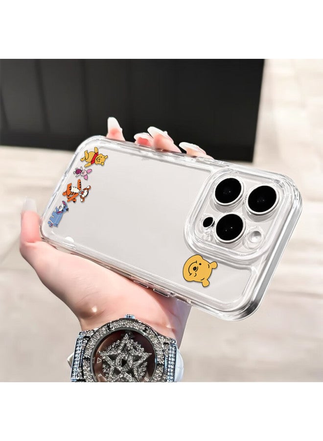 Inkaida Yingkaida Apple 16pro Phone Case New Year Iphone 16pro Protective Cover Full Package Anti-fall Men And Women Creative Protective Shell Transparent Color Painting W Nini Bear - Image 2