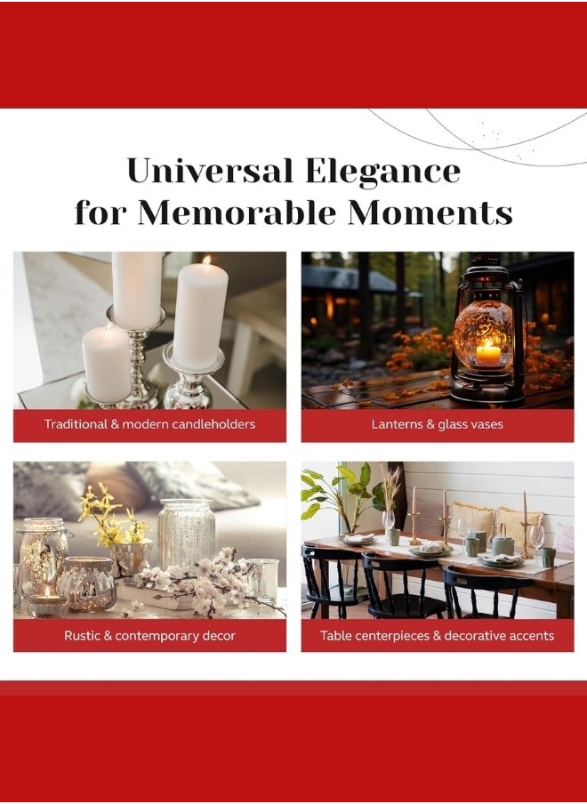 Breeze & Ripplez - Breeze & Ripplez™ Set of 3 Pcs Unscented Pillar Candles Small Medium and Large Size Suitable for Home Decoration Wedding Parties Thanks Giving Wrapped with Brown Craft Gifting Paper and Tied with Natural Jute Rope - Image 1