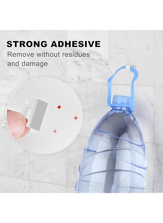 إيروريكس 100 قطعة من مشابك الكابلات اللاصقة البيضاء الصغيرة والكبيرة الحجم، حامل الأسلاك الحائطي المحسن لمنظم الكابلات وإدارة الكابلات ومشابك الإضاءة الخارجية وخطافات كاميرا لوحة القيادة للسيارة LED وكابل تمديد HDMI - Image 2