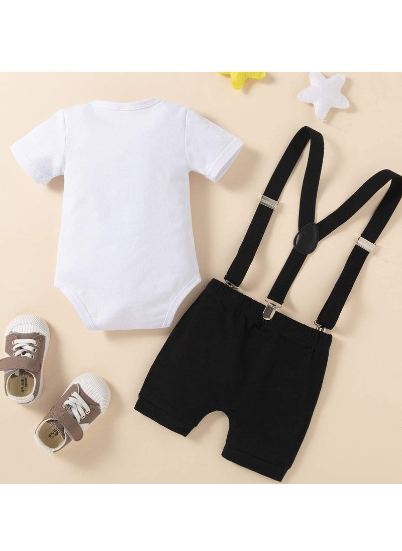 Baby Boy First Birthday Outfit Set Clothes Short Sleeve Romper Short Pants Suspenders Strap Cake Smash Outfit Boy Girl 1st Sets - pzsku/ZDB8EE9B8A7D1DD0534CEZ/45/_/1709621846/d608c986-2226-4c7a-8329-6e4ec4c935ed