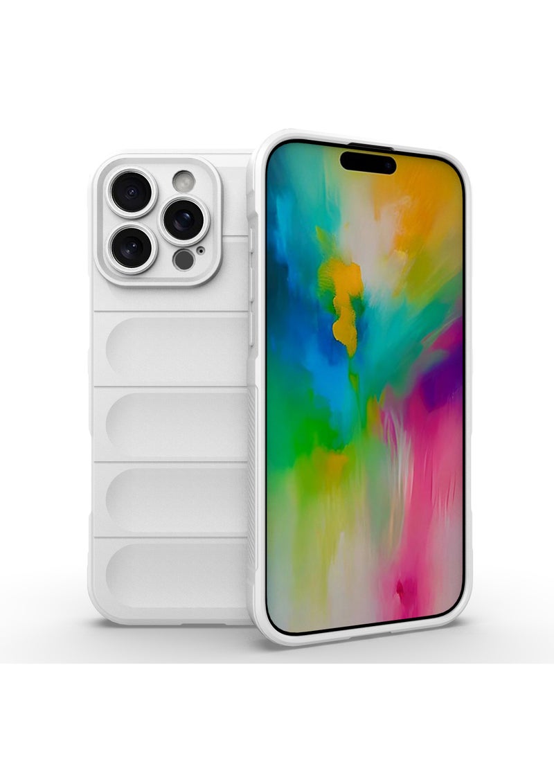 URBBKING - Shockproof Protective Phone Case Cover with Soft Anti-Scratch Microfiber Lining For Apple iPhone 16 Pro Max 5G White - Image 1