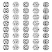 Haniforever 40Pcs Metal Tube Spacer Beads for Jewelry Making Necklace Silver Large Hole Paracord Beads Bracelets Spacers Charms Loose Beads5Style - Image 2