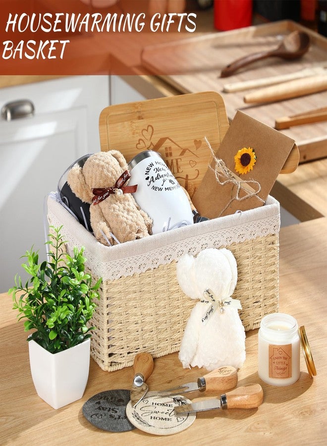 RimCereal House Warming Gifts Basket 21 Pieces Housewarming Gift for New Apartment Closing Gifts for Buyers Couples Women Men New Homeowners Gift Ideas Set(Home,Beige) - Image 3