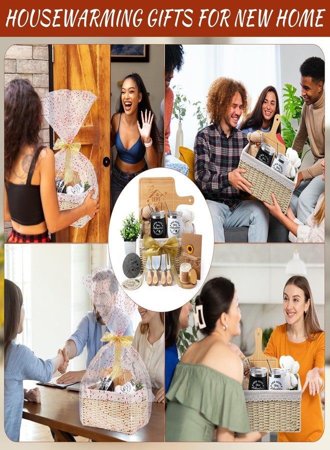 RimCereal House Warming Gifts Basket 21 Pieces Housewarming Gift for New Apartment Closing Gifts for Buyers Couples Women Men New Homeowners Gift Ideas Set(Home,Beige) - Image 5