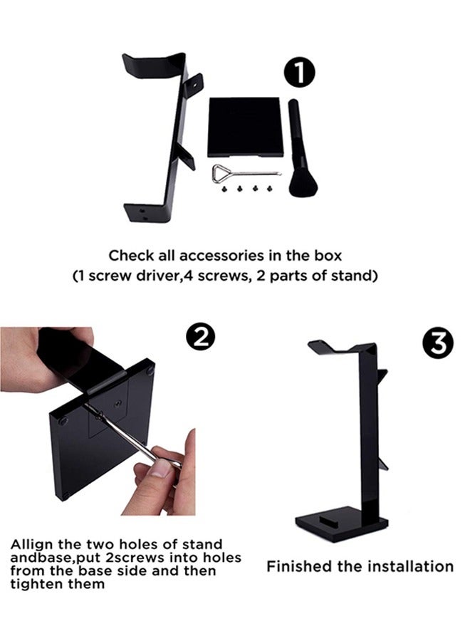 LENND Gaming Headset Headphone Stand Holder with Cable Organizer & Cellphone Stand - Image 4
