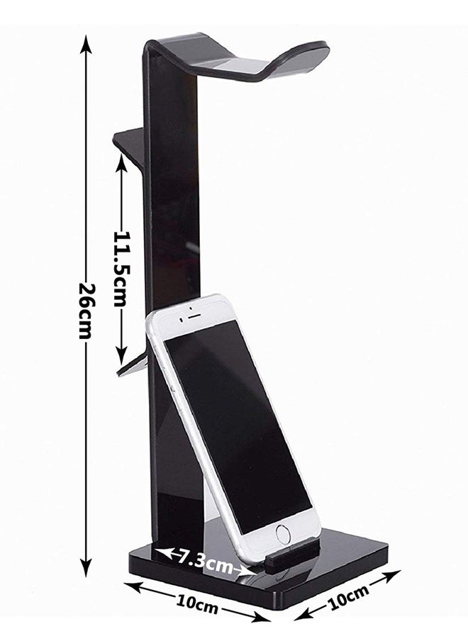 LENND - Gaming Headset Headphone Stand Holder with Cable Organizer & Cellphone Stand - Image 1