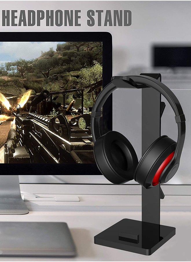 LENND - Gaming Headset Headphone Stand Holder with Cable Organizer & Cellphone Stand - Image 1