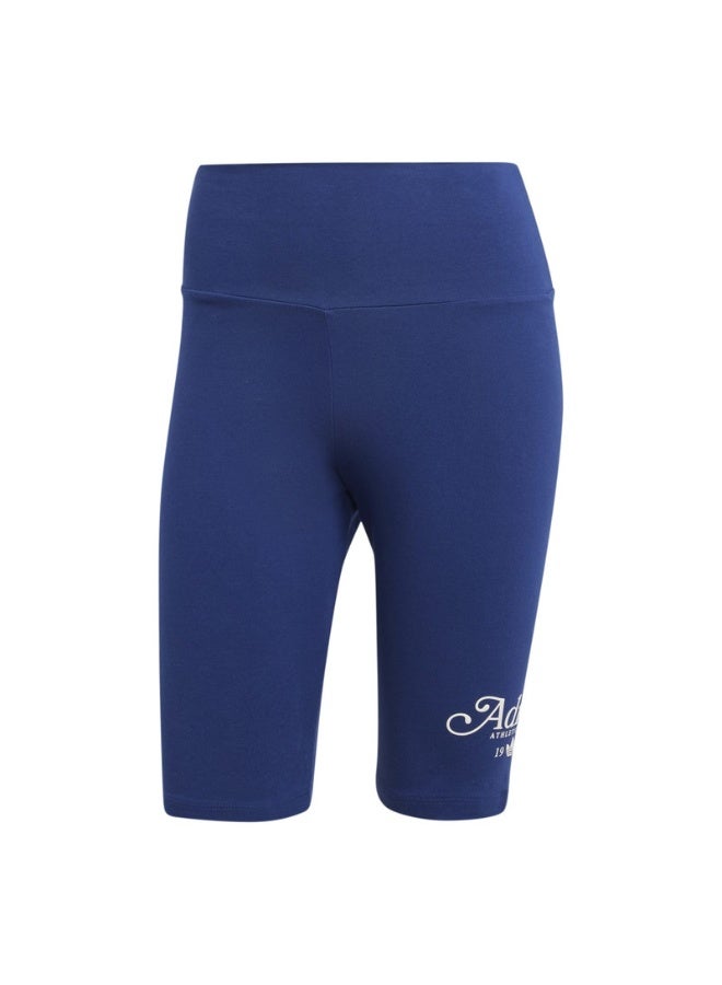Adidas adidas SHORT LEGGINGS Blue Originals Women TIGHTS  - Image 1