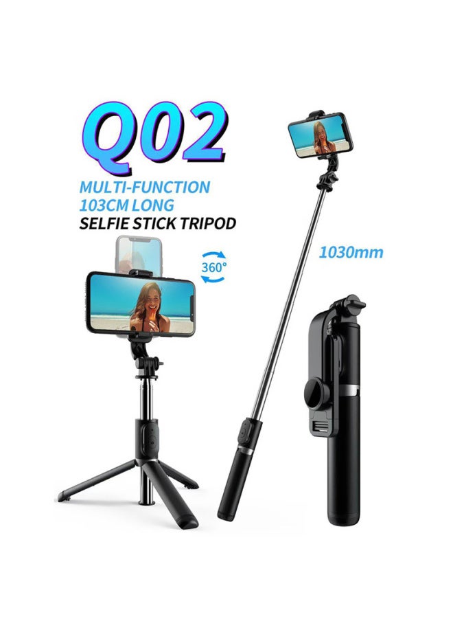 Q Series Selfie Stick Mobile Phone Live Tripod Q07 Ring LED Light Q08 Handheld Selfie Stick Anti-shake Tripod-Color:Q12 Selfie Stick