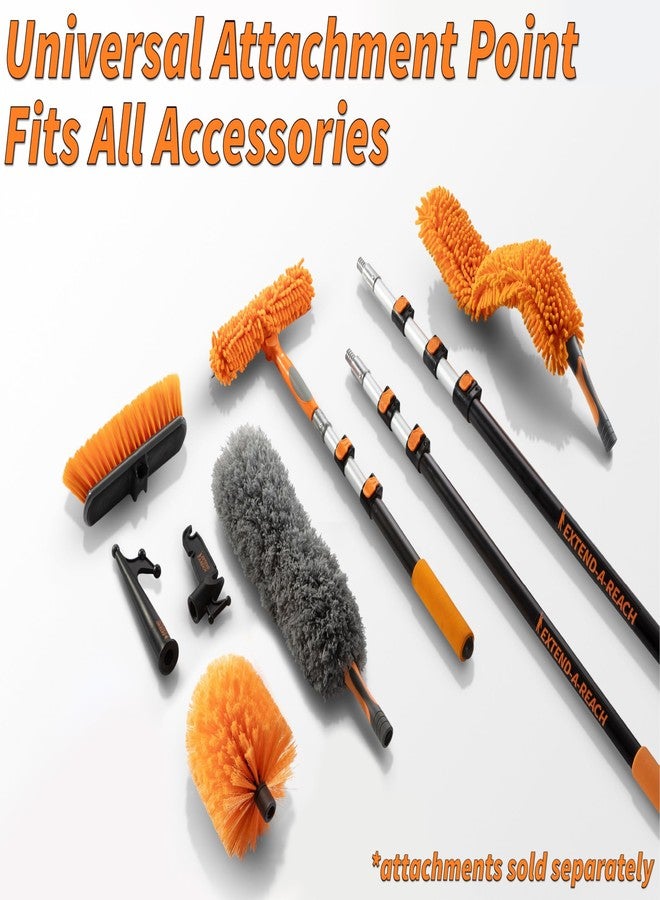 EXTEND-A-REACH Hard Bristle Deck Scrub Brush Heavy Duty // Concrete Scrub Brush for Exterior House Cleaning // Screw On Floor Brush Scrubber Fits Standard Acme Threaded Extension Poles (Pole Sold Separately) - Image 5