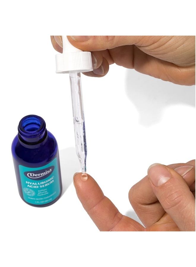 DERMISA سيروم وجه حمض الهيالورونيك 1% حمض هيالورونيك نقي، فيتامين ب5، بيتا-غلوكان | مرطب مكثف لجميع أنواع البشرة | خالي من البارابين والعطور - Image 4