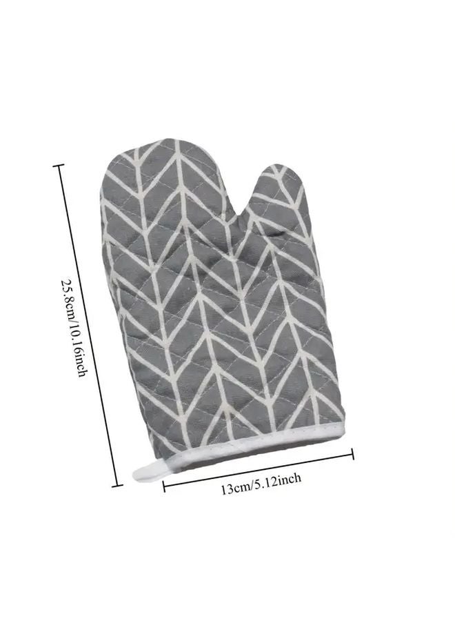 Gray Nordic Minimalist Kitchen Gloves Non Slip Grip Easy Clean Ergonomic Design - Image 4