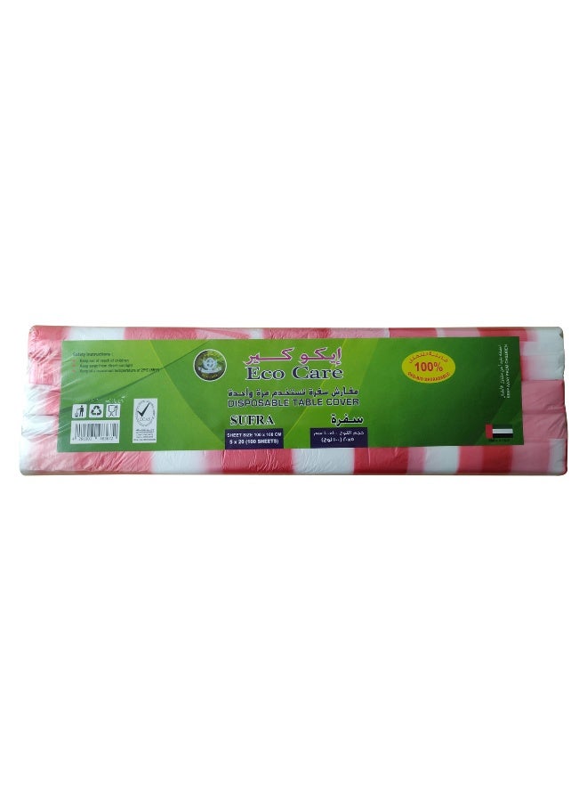 Eco Care Sufra Sheet, 20S - 100X100 5'S