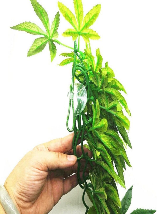 DSOAR 40cm/16in Aquarium Decorations Artificial Plants Fake Plastic Water Grass for Fish Tank Aquarium Decor Hanging Plants - Image 2