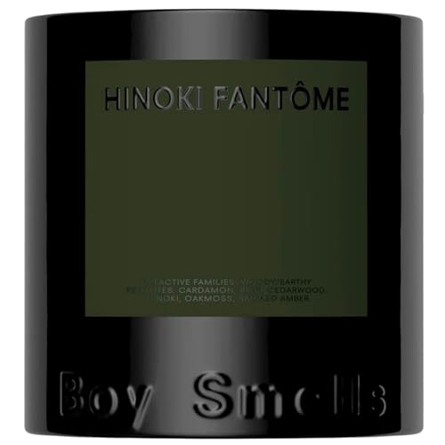 Boy Smells Hinoki Fantôme Scented Candles for Men and Women - 8.5 oz - Soy, Coconut Wax Candle Blend - Aromatic Candles for Home with Japanese Cypress, Jasmine and Smoked Amber - 50-Hour Burn - Cotton Wick - Image 1