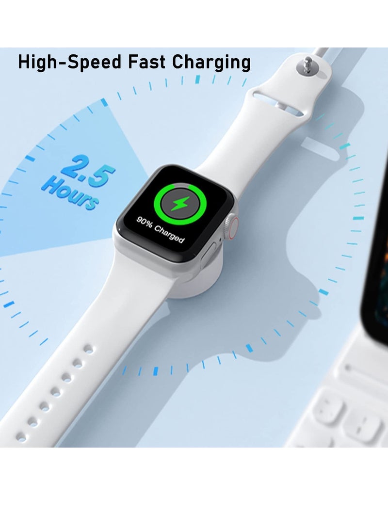 Apple Watch Magnetic Fast Charger to USB-C Cable (1m/Portable) Magnetic Wireless Charging Compatible with Apple Watch Series 8/7/6/SE/5/4/3/2/1 - Image 4