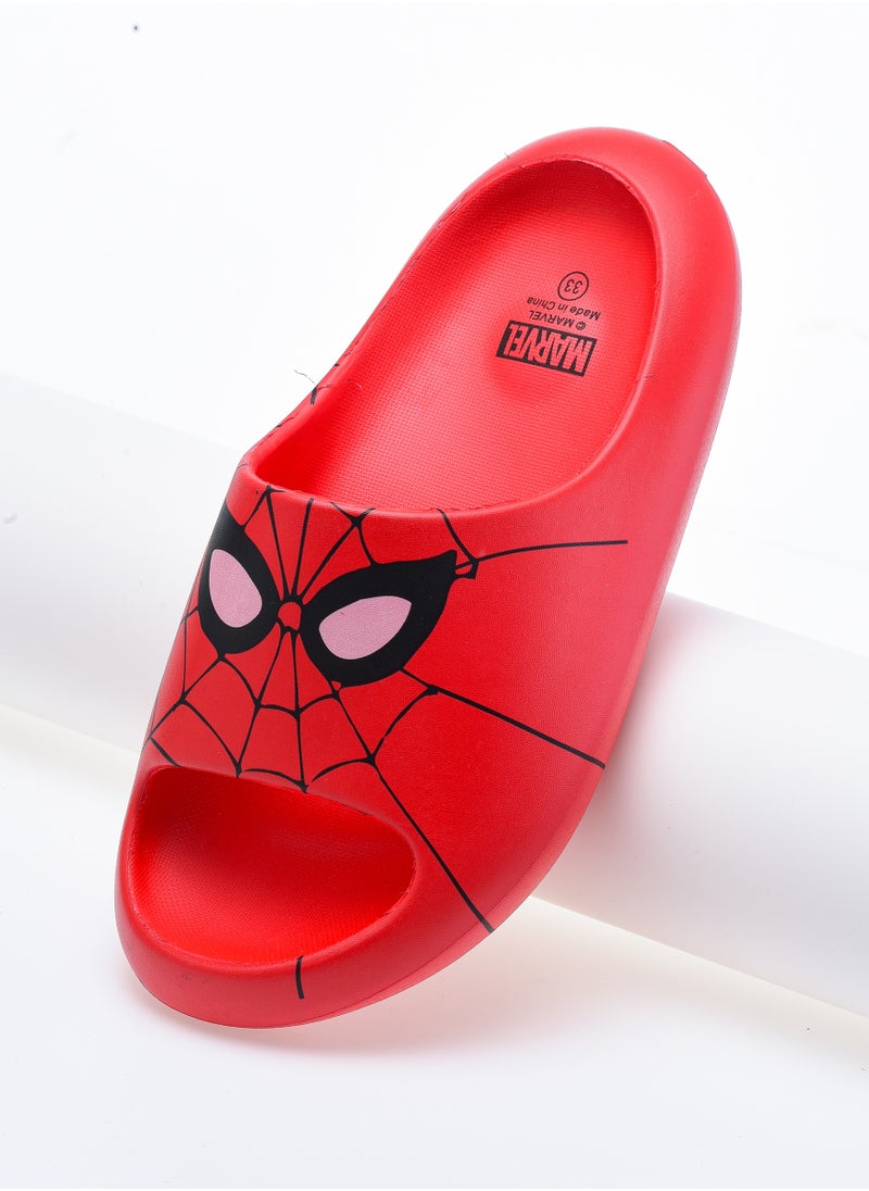 MARVEL - Comic Kicks by Urban Haul Marvel Spider-Man Slides For Boys - Image 1