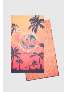 D'S DAMAT Red Beach Towel Microfiber 85x150 Cm Super Absorbent Sand-Repellent Towel 0HCORTHVL01  - Image 1