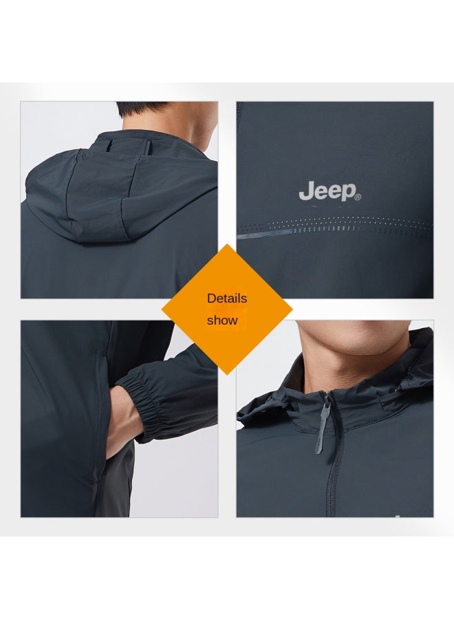 Jeep Upf50+】men's Lightweight Breathable Fashionable Casual Versatile Sun Protection Jacket - Image 2