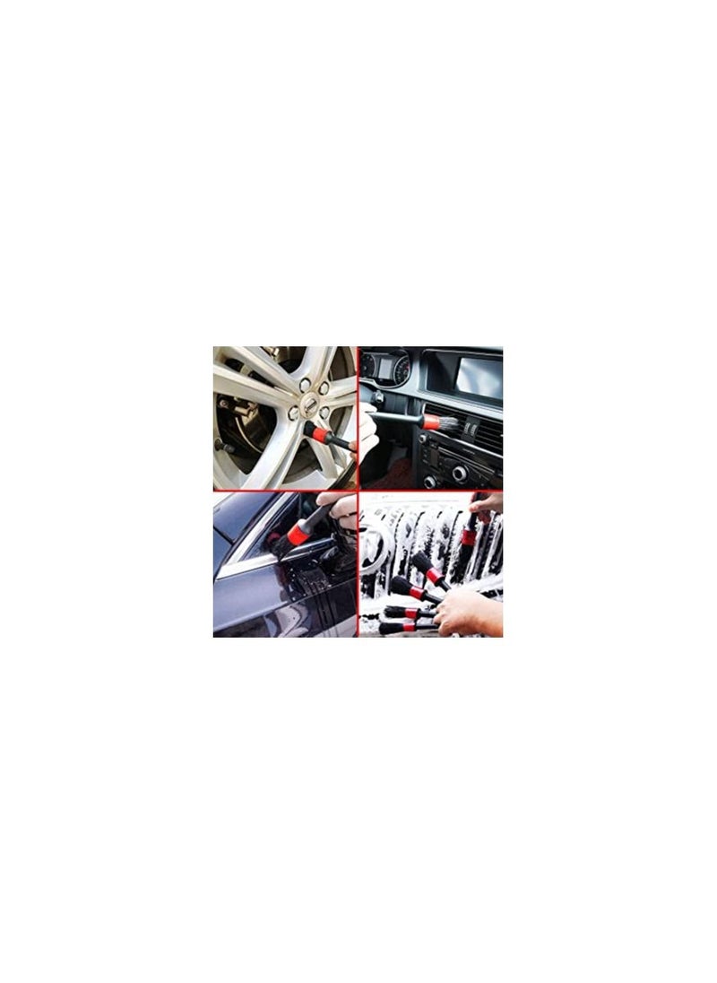 Spaceshoop Auto Detailing Brush 5 Pieces Car Cleaner Brush Set Leather Cleaner Home Improvement  - Image 3