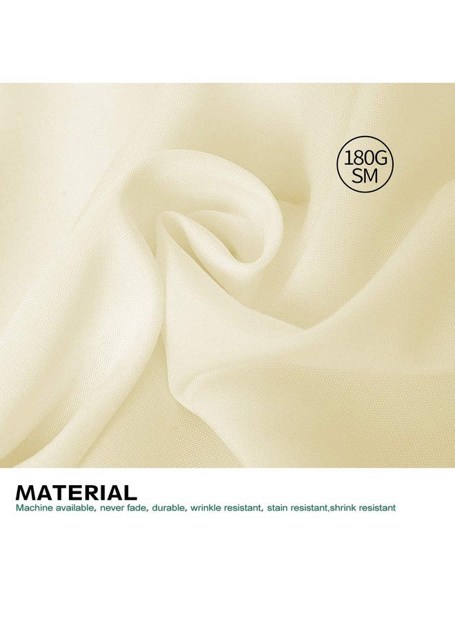 Surmente مفرش طاولة سورمينتي بيج 90 × 132 بوصة مستطيل من البوليستر لحفلات الزفاف والولائم أو المطاعم - Image 3