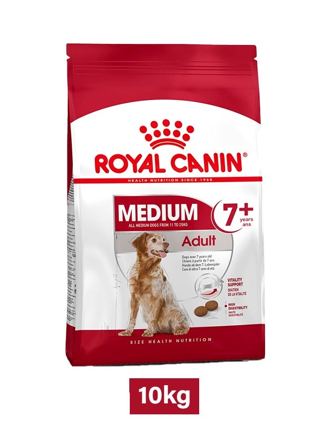 رويال كانين طعام للكلاب البالغة المتوسطة بعمر 7 سنوات فما فوق - 10 كجم - Image 1