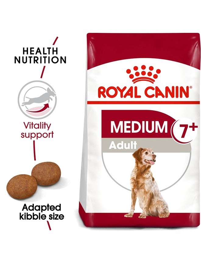 رويال كانين طعام للكلاب البالغة المتوسطة بعمر 7 سنوات فما فوق - 10 كجم - Image 2