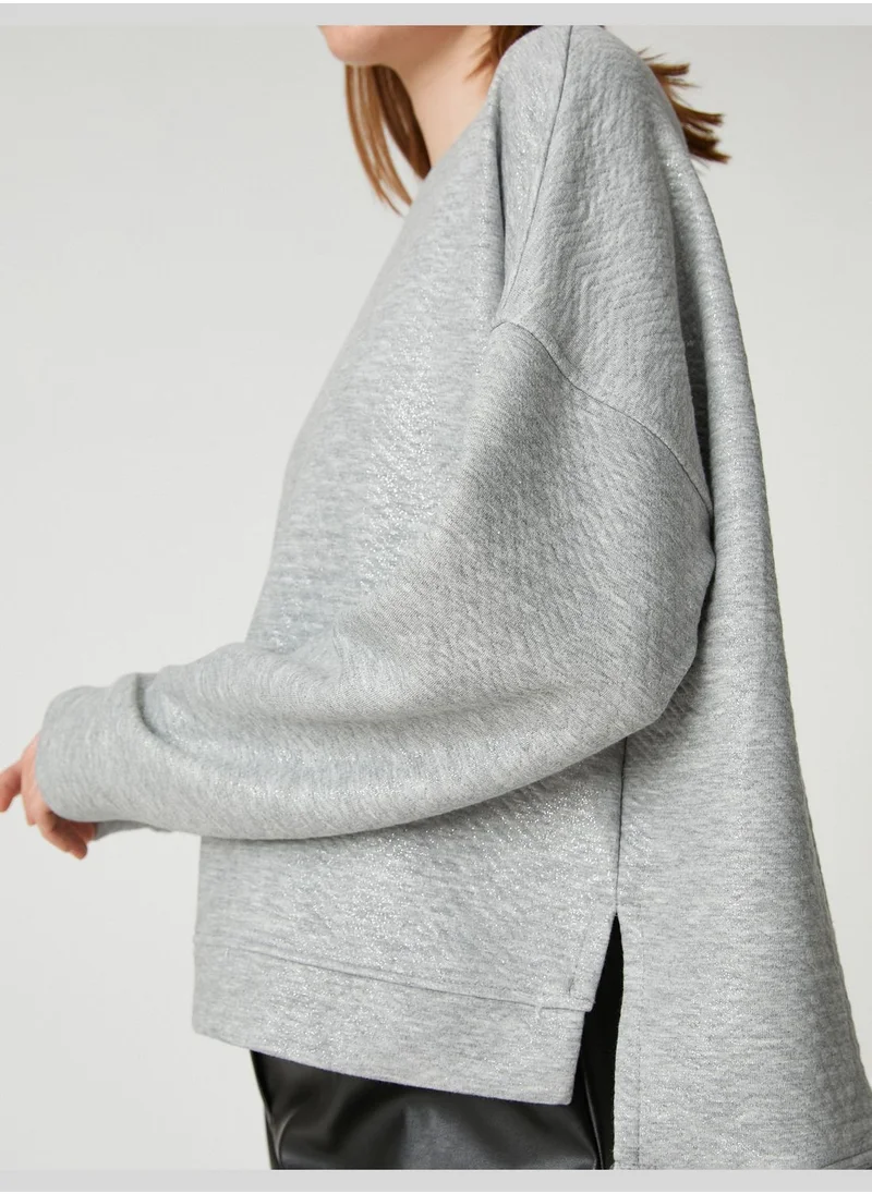 كوتون Crew Neck Oversized Sweatshirt