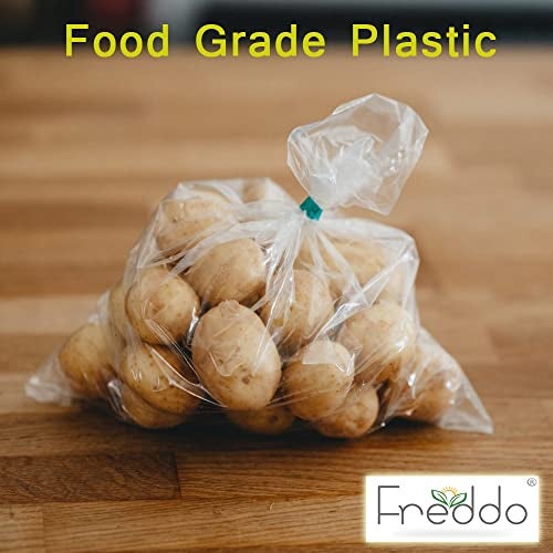 FREDDO Ldpe Bags Small-9 X 12 Inches Virgin Plastic Thick Grade Twist-Tite Polyethylene Bag|Food Grade For Packing Bulk Foodstuff|Multipurpose For Packing And Storing Pouches|Transparent|Pack Of 100 - Image 3