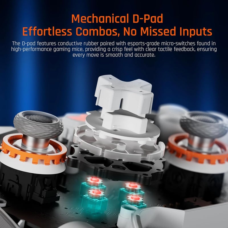 BIGBIG WON BLITZ2 Wireless Controller, 16 Fully Mechanical Micro Switch, 2000Hz Report Rate, TMR Electromagnetic Joysticks, PC Controller for PC/Switch/iOS/Android [windows] - Image 5