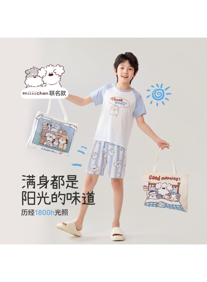 Long time companion ip Licensed Unisex Kids' Homewear - Breathable Student Loungewear & Air-conditioning Outfit - Image 3