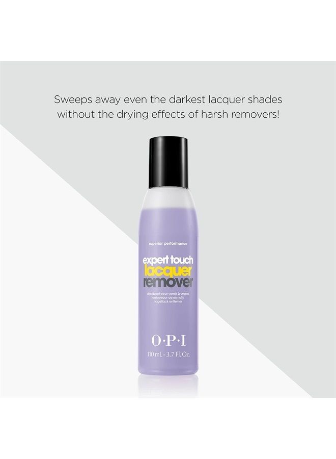 OPI مزيل طلاء الأظافر، تركيبة سريعة غير جافة من إكسبيرت تاتش، رائعة لإزالة طلاء الأظافر الجل وتترك الجلد المحيط ناعماً وسلساً، 3.7 أونصة سائلة - Image 3