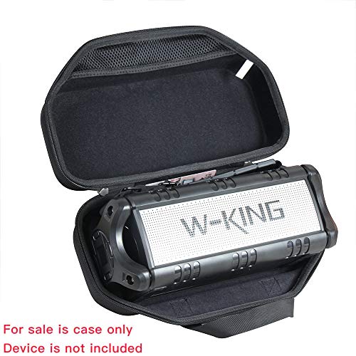 Hermitshell Hard Travel Case for W-King 90W Wireless Bluetooth Speakers (Black) - Image 2