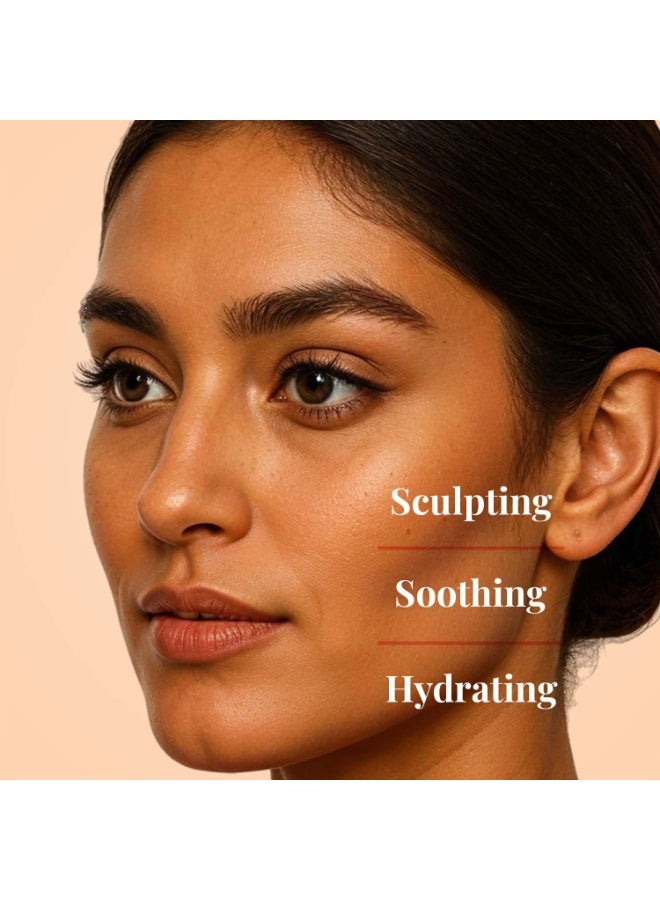 Just Herbs Super Hydrating Born To Sculpt Long Stay Bronzer Stick with Shea Butter | Richly Pigmented | Defines and Uplift Appearance | Matte Finish | All Skin Types for Women 14g (Cappucino) - Image 4