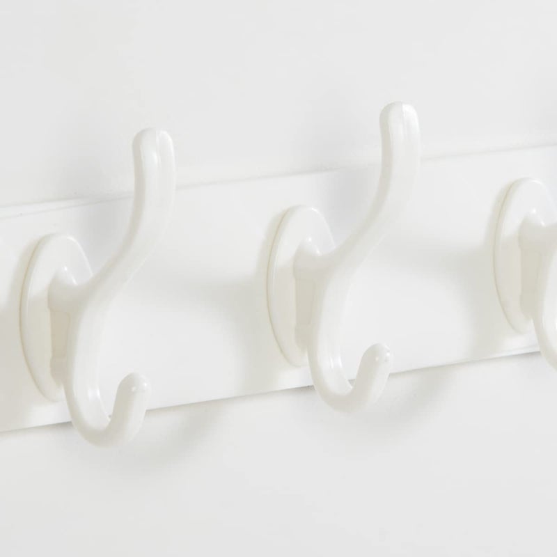 Home Centre Orion White Solid Adhesive Wall Hook With 3 Knobs - Image 3