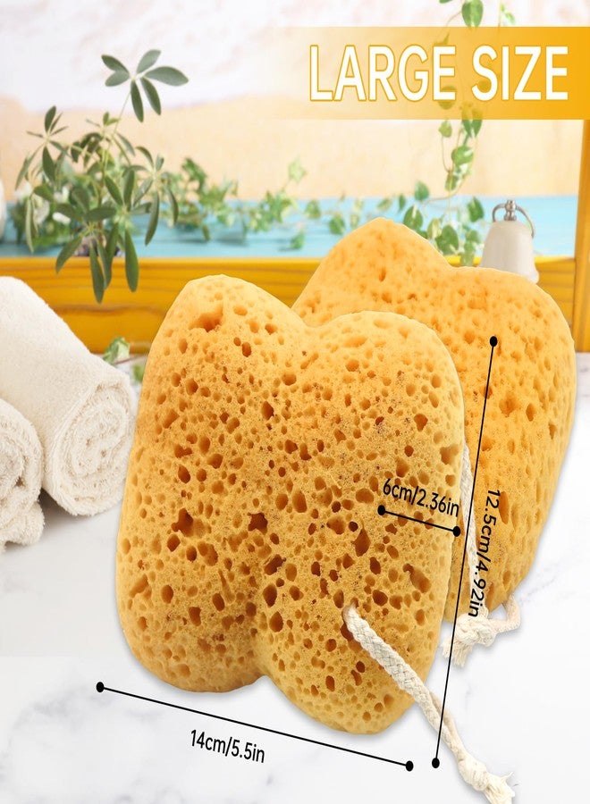DZZ 3Pcs Bath Sponges,Larger Shower Sponges for Women Men, Exfoliating Body Sponge Dense Foam for Gentle & Deep Cleansing, Ultra-Soft for Sensitive Dry Skin - Image 2