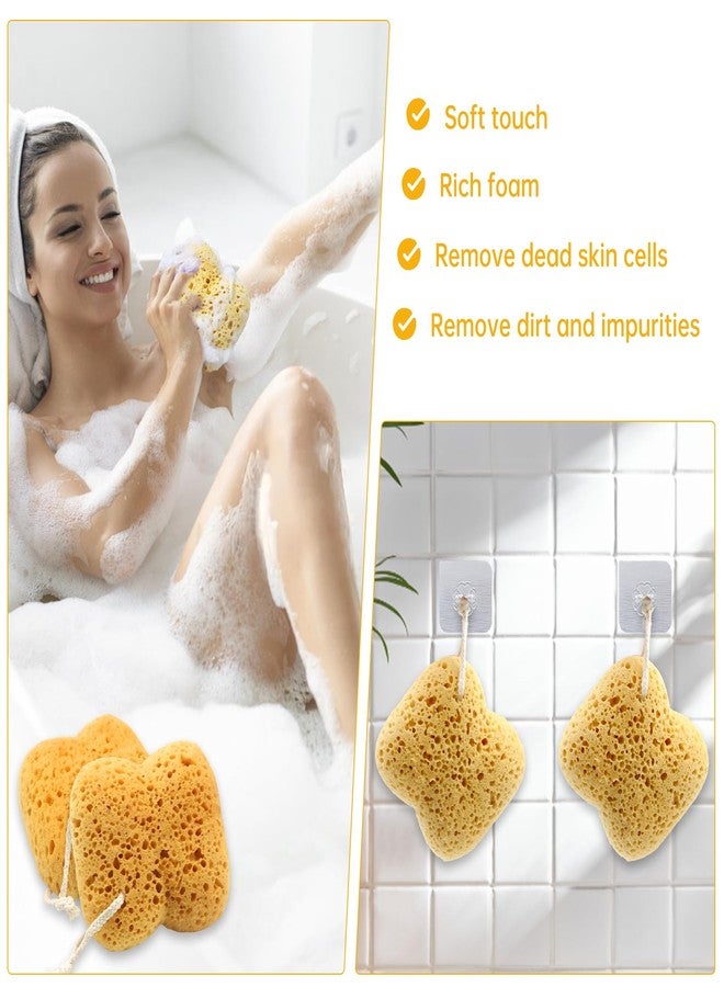 DZZ 3Pcs Bath Sponges,Larger Shower Sponges for Women Men, Exfoliating Body Sponge Dense Foam for Gentle & Deep Cleansing, Ultra-Soft for Sensitive Dry Skin - Image 4