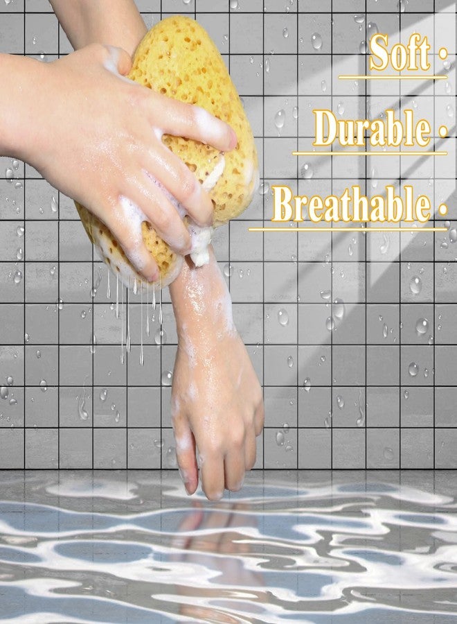 DZZ 3Pcs Bath Sponges,Larger Shower Sponges for Women Men, Exfoliating Body Sponge Dense Foam for Gentle & Deep Cleansing, Ultra-Soft for Sensitive Dry Skin - Image 5