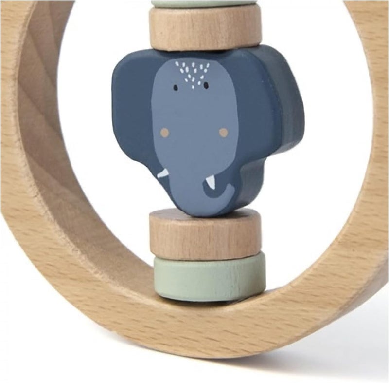 Trixie Wooden round rattle - Mrs. Elephant - Image 2