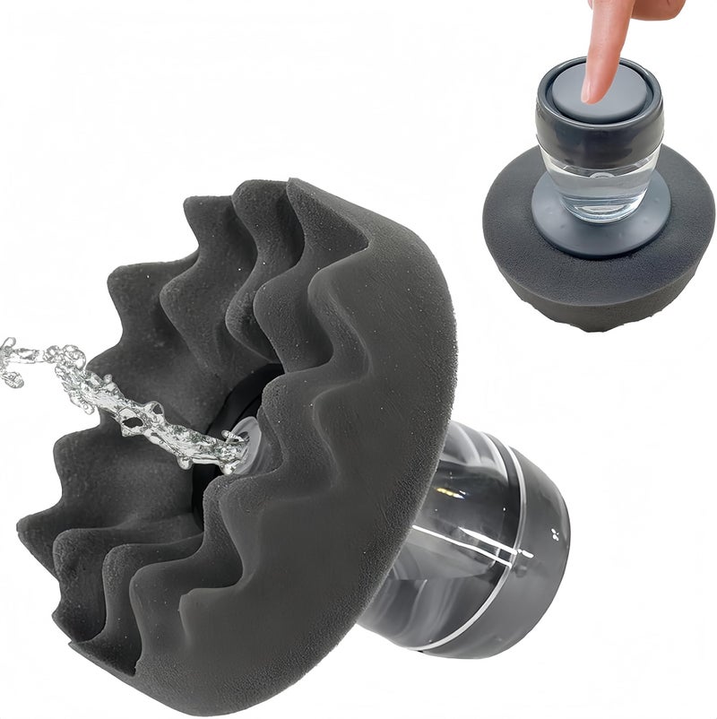 DEFEK Flow Tire Shine Applicator,Reusable Car & Truck Tire Dressing Applicator,Works with All Tire Shine & Gels,Professional Car Detailing Tool - Image 1