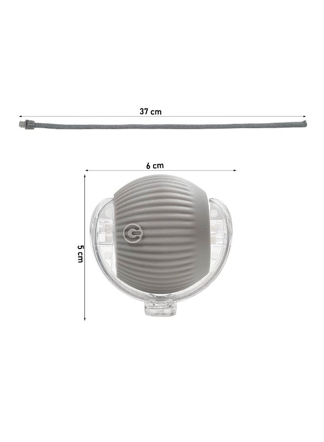 NNC PETS Cat toy with USB rechargeable, Durable Plastic, Long tail, & 3 modes, 37cm Interactive toy ball with LED light, Indoor cat entertainment, Safe cat material with Scratch & Fall resistant, (Grey) - Image 3