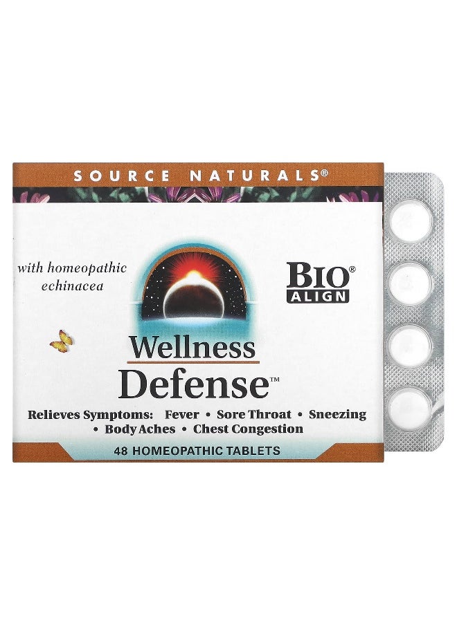 Source Naturals Source Naturals, Wellness Defense, 48 Homeopathic Tablets  - Image 1