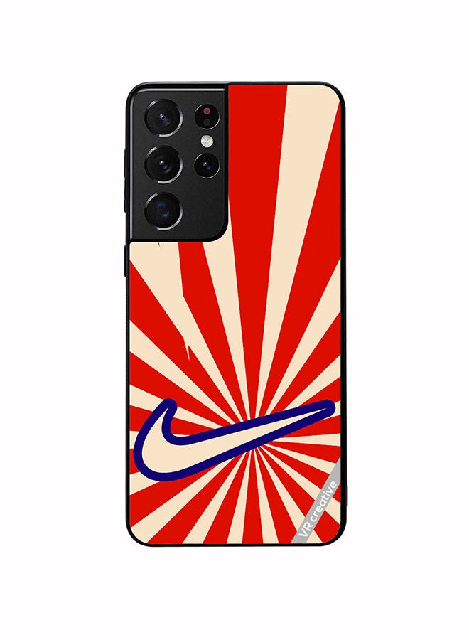 VR CREATIVE Protective Case Cover For Samsung Galaxy S21 Ultra 5G Nike Retro Design Multicolour - Image 1