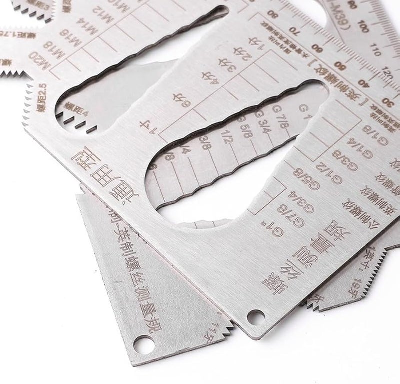 أداة تحديد خيوط البراغي والصواميل المترية ذات الوجهين من الفولاذ المقاوم للصدأ - Image 5