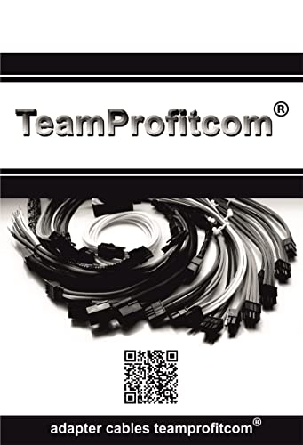 TeamProfitcom 16 AWG GPU VGA PCI-e 8Pin PCI Express Graphics Video Card GPU VGA 8 Pin Female to Dual GPU 8(6+2) Pin Male Splitter Power Sleeved Extension Cable 8 Pin GPU 12-inches - Image 5