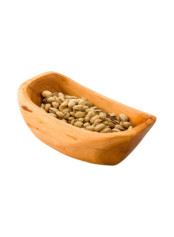 Restaurantware Nature Tek 9.75 x 5 x 3.5 Inch Fruit Bowl, 1 Handmade Oblong Bowl - Oval Shape, Shatterproof, Natural Wood Fruit Salad Bowl, Lightweight, For Bread And Vegatables - Image 2