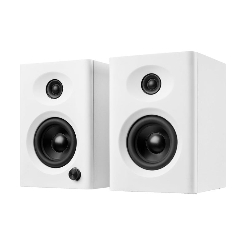 NSY Audio Computer Speakers for Desktop PC, 60W Bluetooth Surround Sound Speakers with Bass, Compact Powered Bookshelf Speakers for Office, Monitors, Laptop, Gaming, TV, Gifts (White, Pair) - Image 1