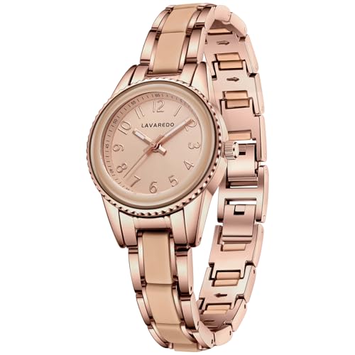 VTAIGE Women's Bracelet Watch Stainless Steel Two Tone Womens Watches Minimalist Dial Elegant Analog Wrist Watch for Women - Image 1