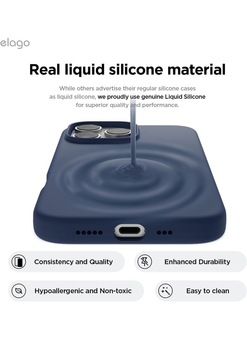 Generic - Silicone Case Compatible with iPhone 16 Pro Max - Navy - Image 1