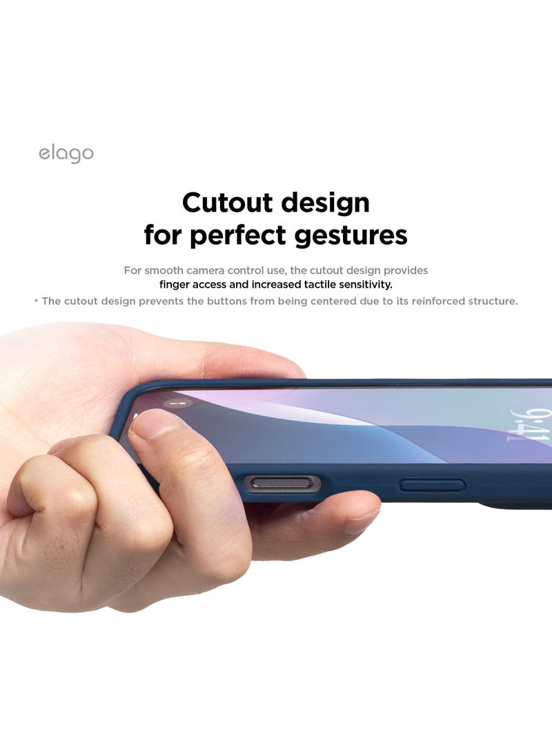 Generic - Silicone Case Compatible with iPhone 16 Pro Max - Navy - Image 1